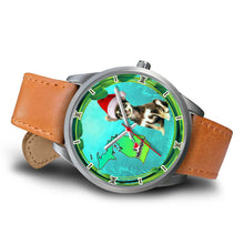 Load image into Gallery viewer, Cute Chihuahua Dog Michigan Christmas Special Wrist Watch-Free Shipping