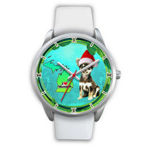 Load image into Gallery viewer, Cute Chihuahua Dog Michigan Christmas Special Wrist Watch-Free Shipping
