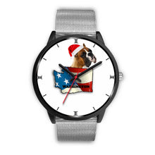 Load image into Gallery viewer, Boxer Dog Washington Christmas Special Wrist Watch-Free Shipping