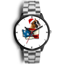 Load image into Gallery viewer, Boxer Dog Washington Christmas Special Wrist Watch-Free Shipping