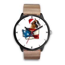 Load image into Gallery viewer, Boxer Dog Washington Christmas Special Wrist Watch-Free Shipping