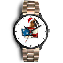 Load image into Gallery viewer, Boxer Dog Washington Christmas Special Wrist Watch-Free Shipping