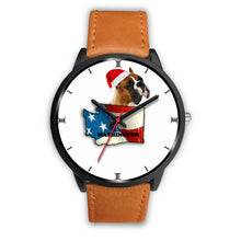 Load image into Gallery viewer, Boxer Dog Washington Christmas Special Wrist Watch-Free Shipping
