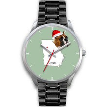 Load image into Gallery viewer, Boxer Dog Georgia Christmas Special Wrist Watch-Free Shipping