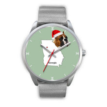 Load image into Gallery viewer, Boxer Dog Georgia Christmas Special Wrist Watch-Free Shipping