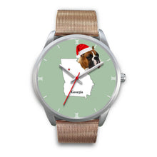 Load image into Gallery viewer, Boxer Dog Georgia Christmas Special Wrist Watch-Free Shipping