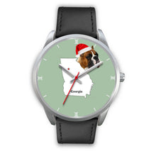 Load image into Gallery viewer, Boxer Dog Georgia Christmas Special Wrist Watch-Free Shipping