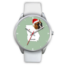 Load image into Gallery viewer, Boxer Dog Georgia Christmas Special Wrist Watch-Free Shipping