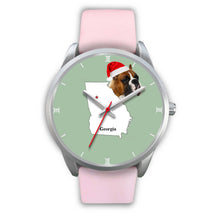 Load image into Gallery viewer, Boxer Dog Georgia Christmas Special Wrist Watch-Free Shipping