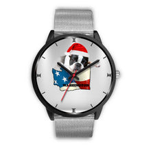 Load image into Gallery viewer, Boston Terrier Washington Christmas Special Wrist Watch-Free Shipping