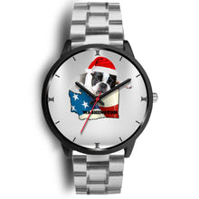 Load image into Gallery viewer, Boston Terrier Washington Christmas Special Wrist Watch-Free Shipping