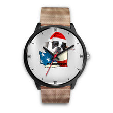Load image into Gallery viewer, Boston Terrier Washington Christmas Special Wrist Watch-Free Shipping