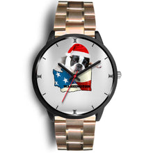 Load image into Gallery viewer, Boston Terrier Washington Christmas Special Wrist Watch-Free Shipping