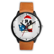 Load image into Gallery viewer, Boston Terrier Washington Christmas Special Wrist Watch-Free Shipping