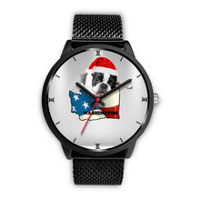 Load image into Gallery viewer, Boston Terrier Washington Christmas Special Wrist Watch-Free Shipping