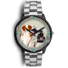 Load image into Gallery viewer, Brittany Dog Christmas Michigan Christmas Special Wrist Watch-Free Shipping