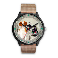 Load image into Gallery viewer, Brittany Dog Christmas Michigan Christmas Special Wrist Watch-Free Shipping