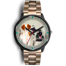 Load image into Gallery viewer, Brittany Dog Christmas Michigan Christmas Special Wrist Watch-Free Shipping