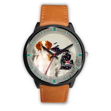 Load image into Gallery viewer, Brittany Dog Christmas Michigan Christmas Special Wrist Watch-Free Shipping