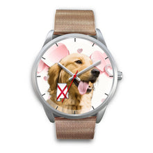 Load image into Gallery viewer, Cute Golden Retriever Alabama Christmas Special Wrist Watch-Free Shipping
