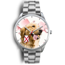 Load image into Gallery viewer, Cute Golden Retriever Alabama Christmas Special Wrist Watch-Free Shipping