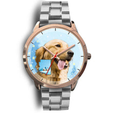 Load image into Gallery viewer, Cute Golden Retriever Arizona Christmas Special Wrist Watch-Free Shipping
