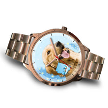 Load image into Gallery viewer, Cute Golden Retriever Arizona Christmas Special Wrist Watch-Free Shipping
