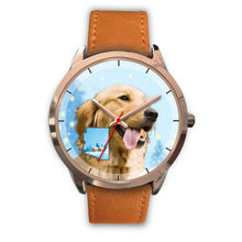 Load image into Gallery viewer, Cute Golden Retriever Arizona Christmas Special Wrist Watch-Free Shipping