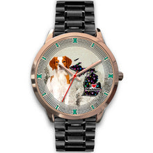 Load image into Gallery viewer, Brittany Dog With Paws Michigan Christmas Special Wrist Watch-Free Shipping