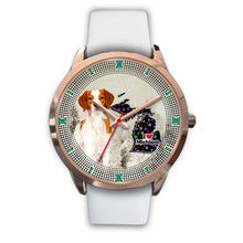Load image into Gallery viewer, Brittany Dog With Paws Michigan Christmas Special Wrist Watch-Free Shipping