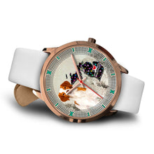Load image into Gallery viewer, Brittany Dog With Paws Michigan Christmas Special Wrist Watch-Free Shipping