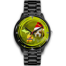 Load image into Gallery viewer, Cute Cocker Spaniel Dog Michigan Christmas Special Wrist Watch-Free Shipping