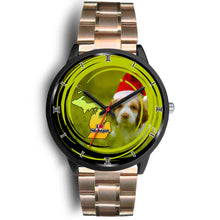 Load image into Gallery viewer, Cute Cocker Spaniel Dog Michigan Christmas Special Wrist Watch-Free Shipping