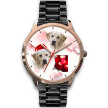 Load image into Gallery viewer, Cute Labrador Retriever Arizona Christmas Golden Wrist Watch-Free Shipping