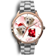 Load image into Gallery viewer, Cute Labrador Retriever Arizona Christmas Golden Wrist Watch-Free Shipping