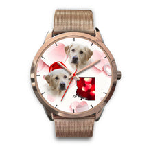 Load image into Gallery viewer, Cute Labrador Retriever Arizona Christmas Golden Wrist Watch-Free Shipping