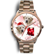 Load image into Gallery viewer, Cute Labrador Retriever Arizona Christmas Golden Wrist Watch-Free Shipping