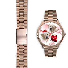 Load image into Gallery viewer, Cute Labrador Retriever Arizona Christmas Golden Wrist Watch-Free Shipping