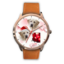 Load image into Gallery viewer, Cute Labrador Retriever Arizona Christmas Golden Wrist Watch-Free Shipping