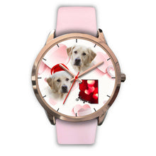 Load image into Gallery viewer, Cute Labrador Retriever Arizona Christmas Golden Wrist Watch-Free Shipping