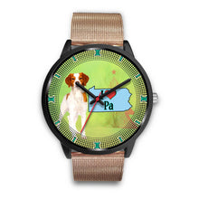 Load image into Gallery viewer, Brittany Dog Christmas Pennsylvania Christmas Special Wrist Watch-Free Shipping