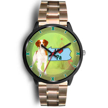 Load image into Gallery viewer, Brittany Dog Christmas Pennsylvania Christmas Special Wrist Watch-Free Shipping