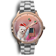 Load image into Gallery viewer, Cute Maltese Dog Alabama Christmas Special Wrist Watch-Free Shipping