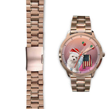 Load image into Gallery viewer, Cute Maltese Dog Alabama Christmas Special Wrist Watch-Free Shipping