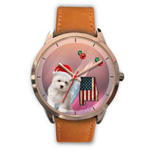 Load image into Gallery viewer, Cute Maltese Dog Alabama Christmas Special Wrist Watch-Free Shipping