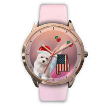 Load image into Gallery viewer, Cute Maltese Dog Alabama Christmas Special Wrist Watch-Free Shipping