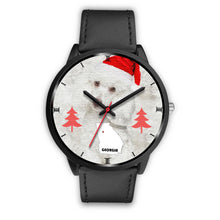 Load image into Gallery viewer, Cute Poodle Dog Georgia Christmas Special Wrist Watch-Free Shipping