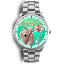Load image into Gallery viewer, Cute Pomeranian Dog Pennsylvania Christmas Special Wrist Watch-Free Shipping