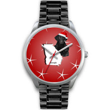 Load image into Gallery viewer, Curly Coated Retriever Georgia Christmas Special Wrist Watch-Free Shipping