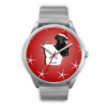 Load image into Gallery viewer, Curly Coated Retriever Georgia Christmas Special Wrist Watch-Free Shipping